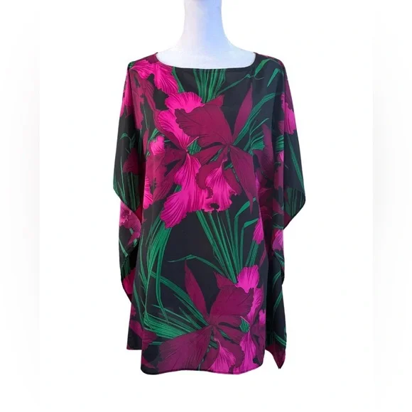 Michael Kors Floral Caftan Tunic Cover-Up - Picture 1 of 3